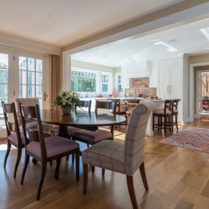 open kitchen and dining area - interior design renovations by Gale Michaud Interiors